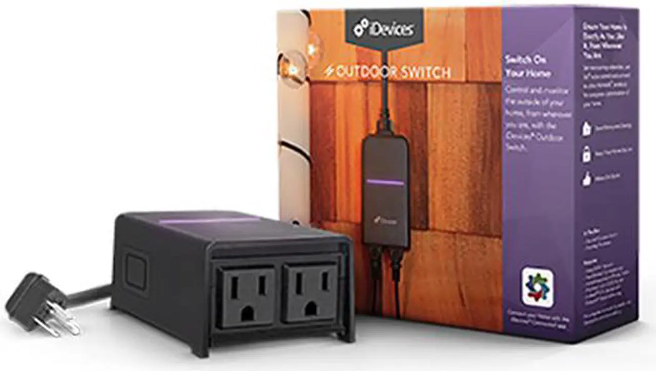 Main image of iDevices Wi-Fi Enabled Outdoor Smart Plug with Dual Outlets & Energy Monitoring - Apple HomeKit, Amazon Alexa, & Google Assistant