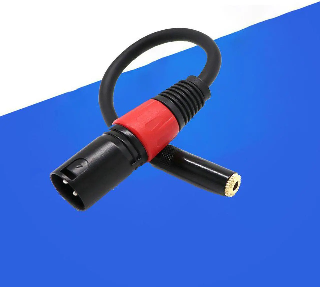 Alt view image 2 of 6 - 3 Pin XLR Male Plug to Mini 3.5mm TRS 1/8inch Female Stereo Audio Adapter Microphone Extension Cable (1pcs)