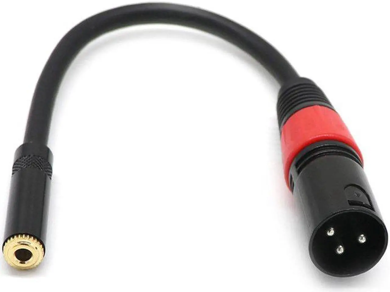 Alt view image 3 of 6 - 3 Pin XLR Male Plug to Mini 3.5mm TRS 1/8inch Female Stereo Audio Adapter Microphone Extension Cable (1pcs)