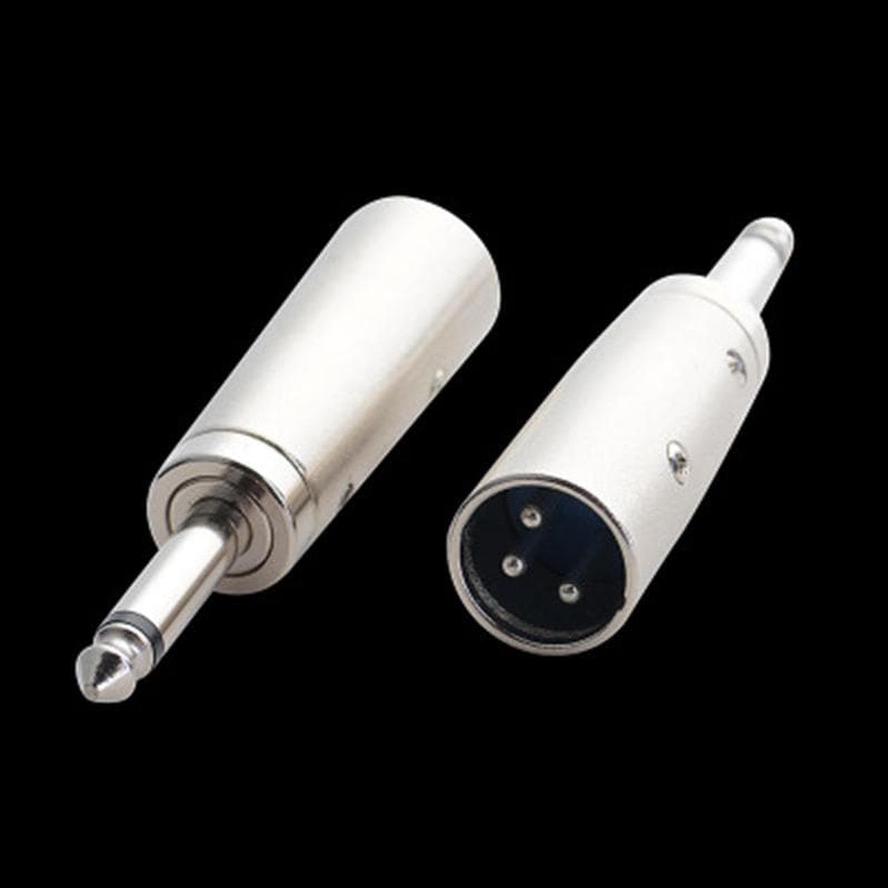 Microphone Transform TRS Male To Male Adapter XLR Male To 1/4" 6.35mm Stereo Microphone Mic TRS Adapter (1pcs)