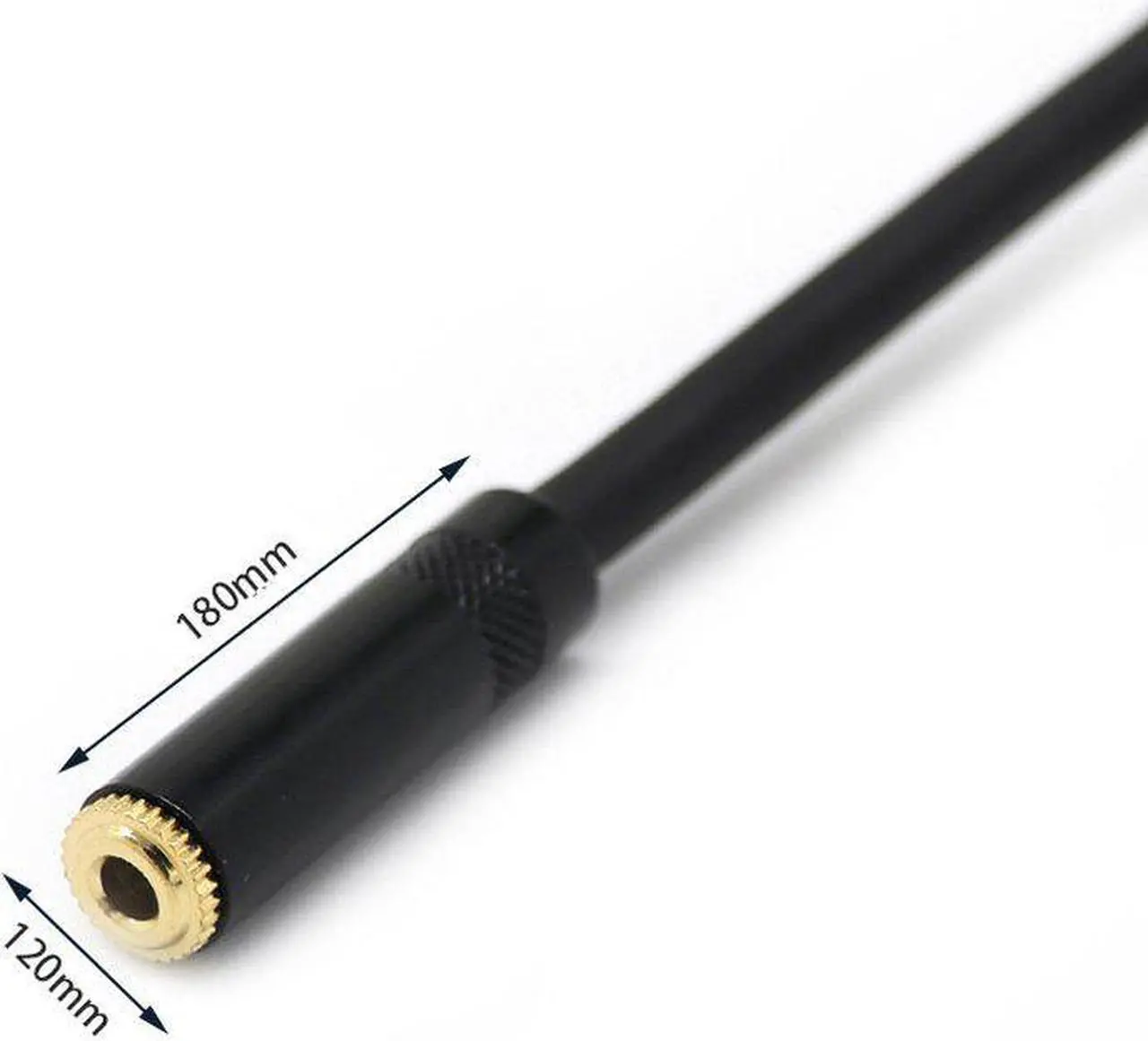 Alt view image 6 of 6 - 3 Pin XLR Male Plug to Mini 3.5mm TRS 1/8inch Female Stereo Audio Adapter Microphone Extension Cable (1pcs)
