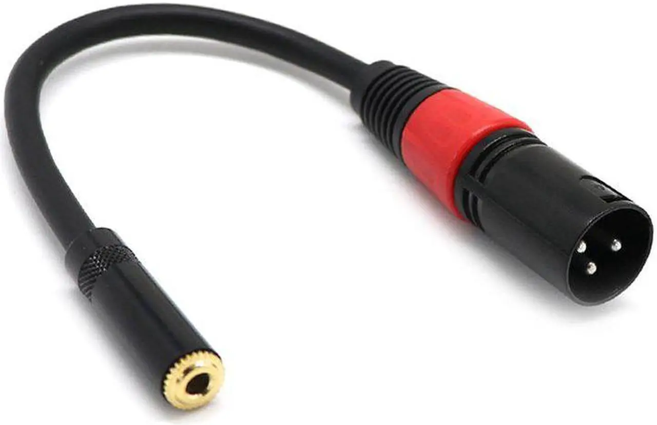 Alt view image 4 of 6 - 3 Pin XLR Male Plug to Mini 3.5mm TRS 1/8inch Female Stereo Audio Adapter Microphone Extension Cable (1pcs)