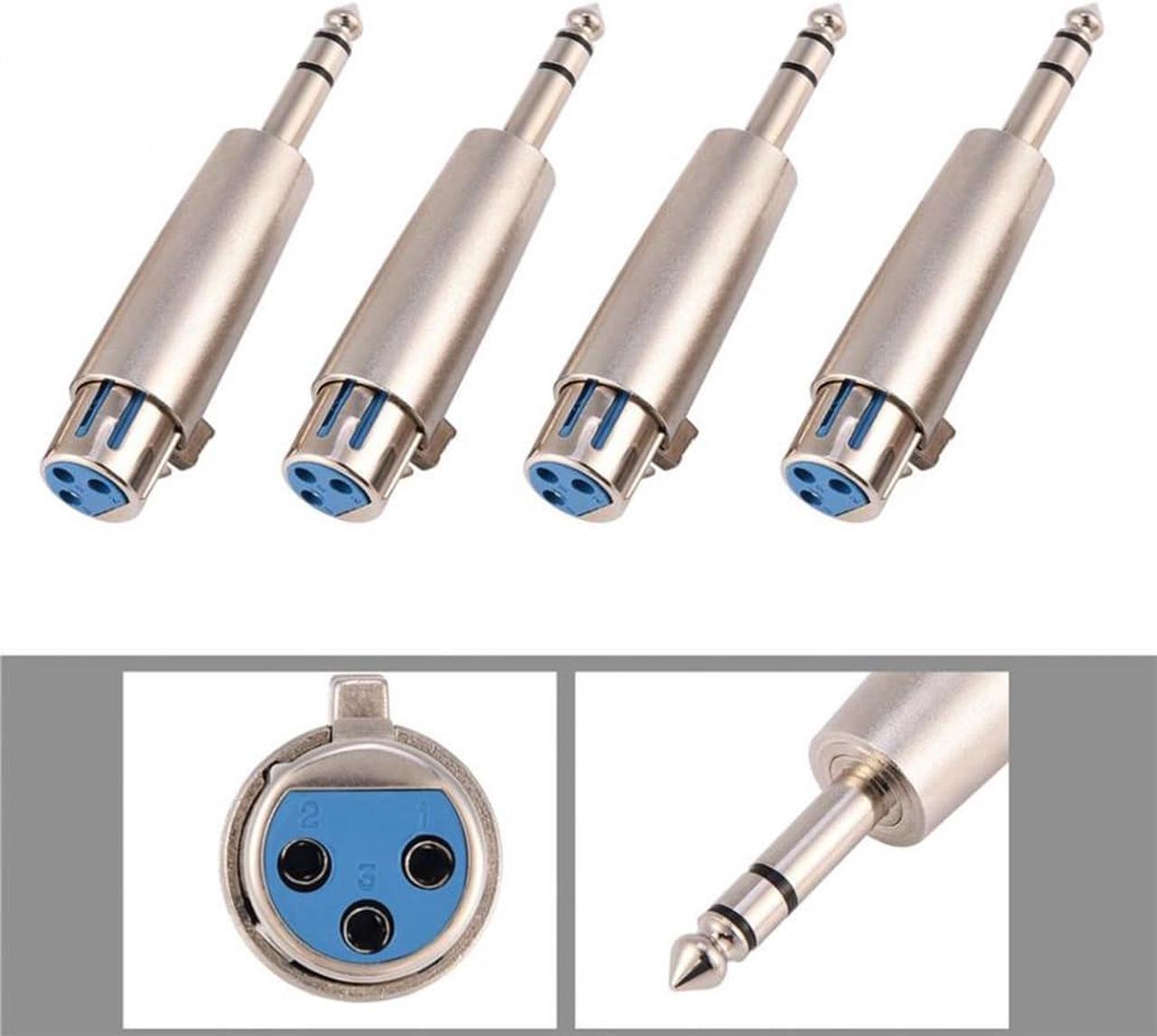 3 Pin XLR Female to 1/4 6.35mm Stereo Male Plug TRS Audio Cable Cord Mic Adapter 2019 New Arrival fashion (1pcs)