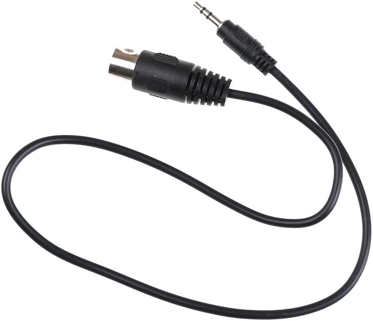 1pc 0.5m 5P Din MIDI Male Plug to 3.5mm 1/8in TRS Stereo Male Audio Cable For CD Player MP3 Smartphone