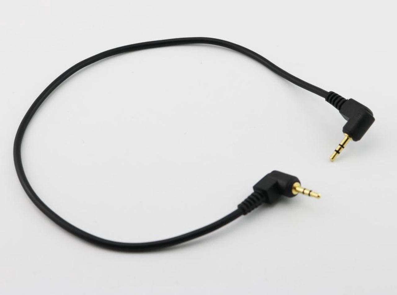 1pc 35cm 2.5mm Male Right Angle to 2.5mm Male Right Angle M/M TRS Stereo Audio Adapter Gold Plated Cable