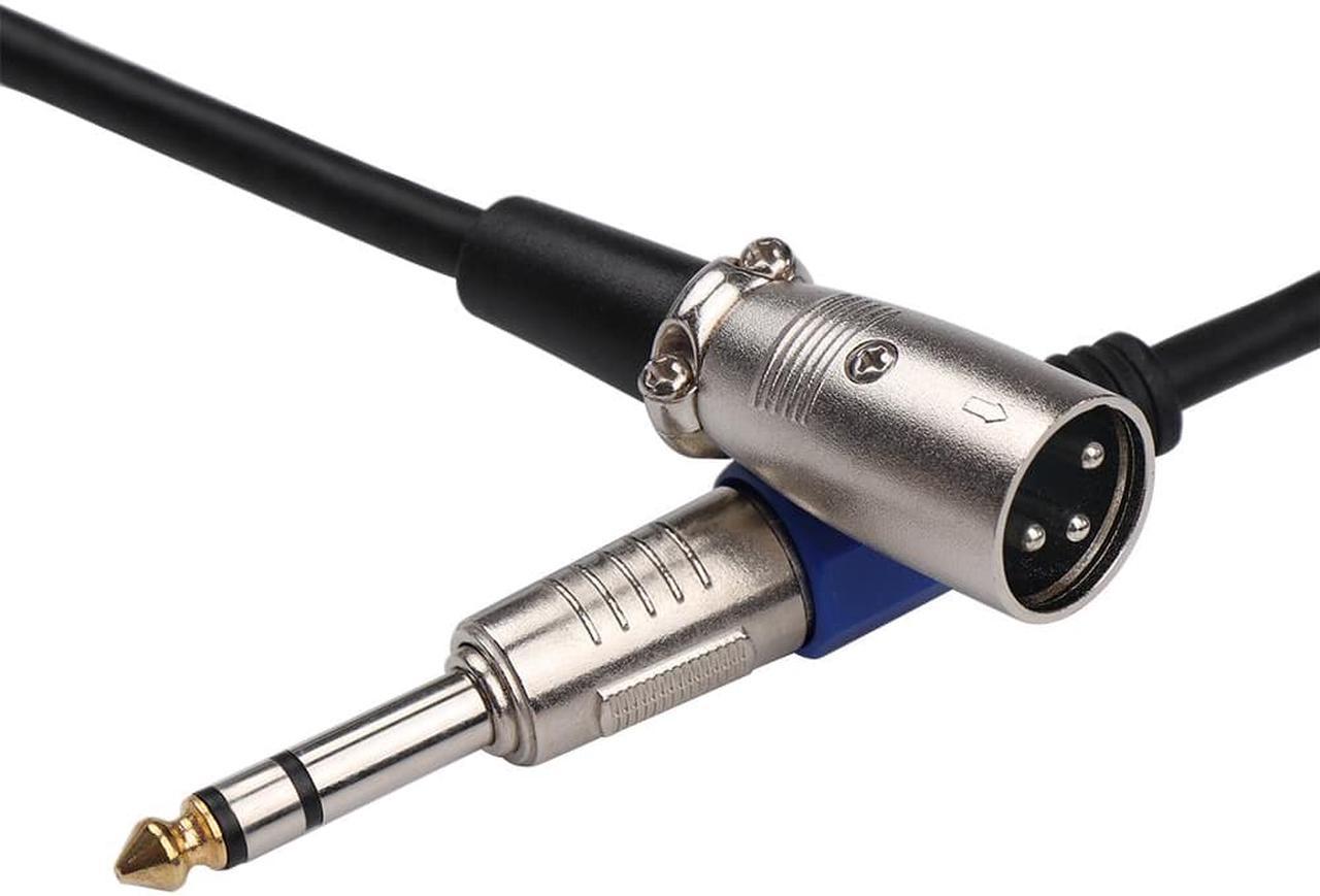 Professional Balanced Cord Male XLR to TRS 1/4" 6.35mm Microphone Stereo Jack Adapter Cable Lead Audio Video Cable 9.84ft