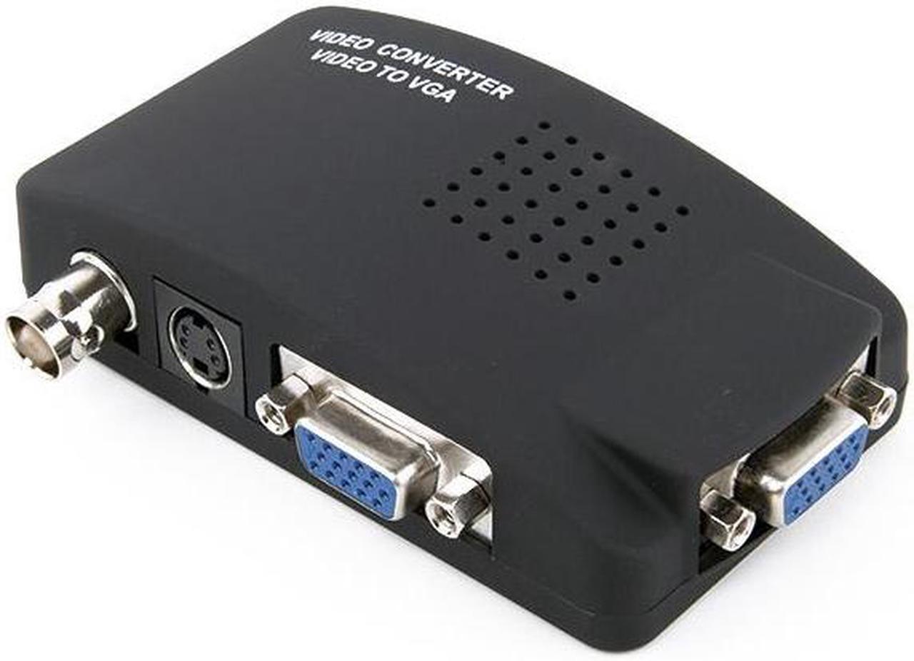 Alt view image 6 of 6 - Mini BNC To VGA  Converter TV RCA Composite S-Video AV In To PC VGA LCD Out Converter Adapter Switch Box
