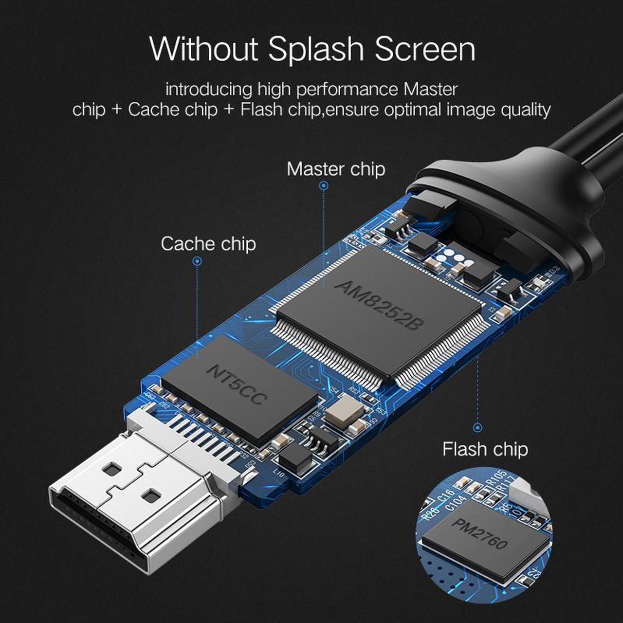 Alt view image 4 of 6 - Ugreen HDMI Cable for iPhone 8 X 7 6s Plus iPad TV Android Phones to HDMI Adapter Full HD 1080P USB HDMI Converter Cable HDMI