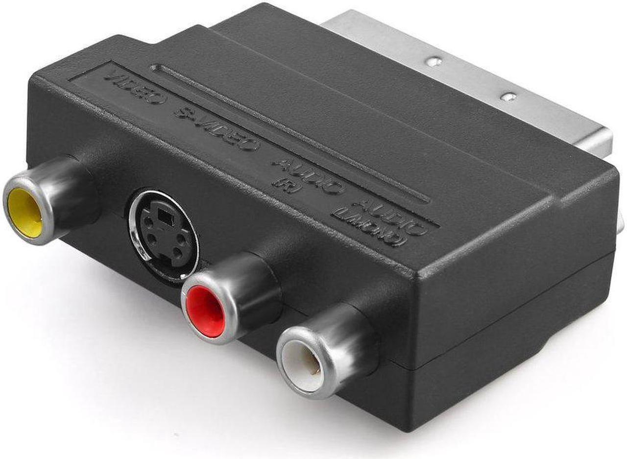 Main image of 10PCS RGB Scart to Composite RCA SVHS S-Video AV TV Audio Cable Adapter