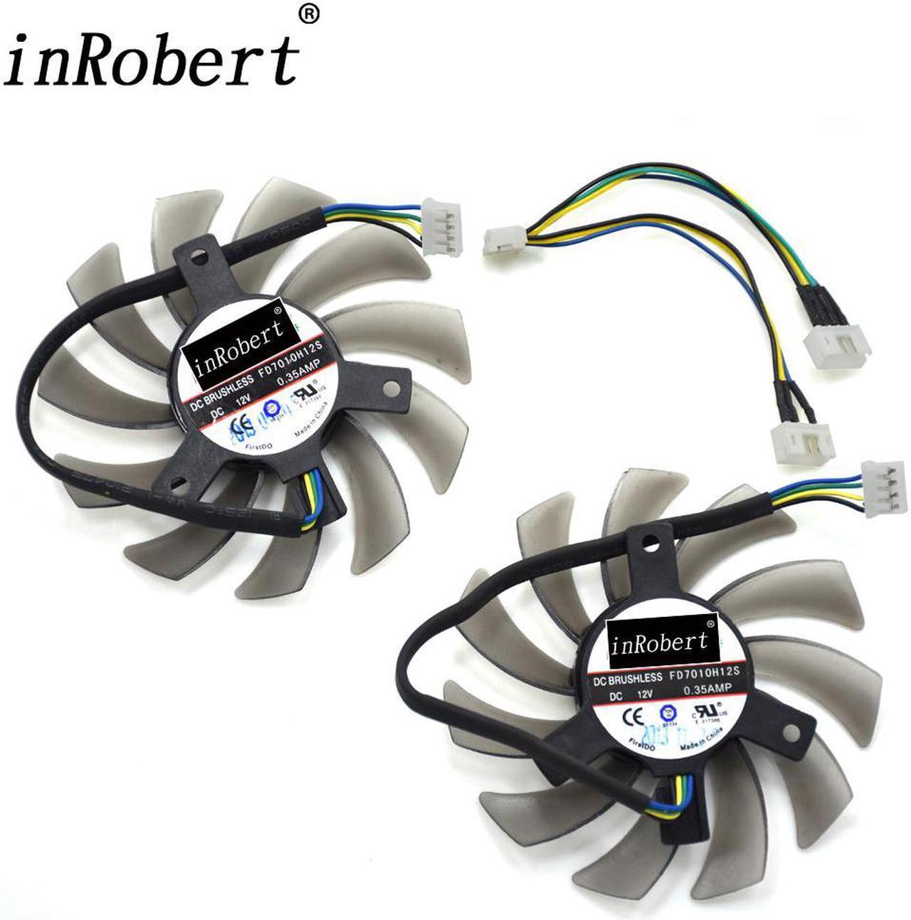 Firstd FD7010H12S 75MM Cooler Fan For ASUS MSI Radeon Sapphire 6930 7850 GTX 550 750 770 Ti HD 7870 Video Card Cooling