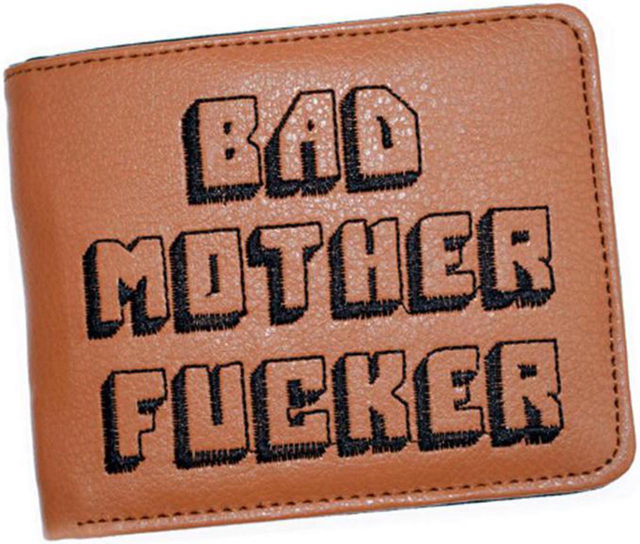 Wallet With Zipper Coin Pocket Bad Mother Boys Wallet Card Holder Vintage Gift Purse