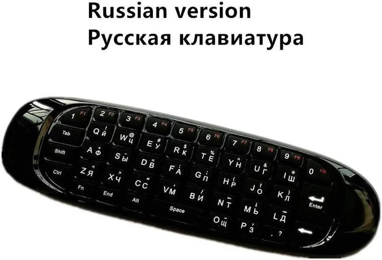Alt view image 3 of 6 - Tikigogo C120  fly air mouse backlit with keyboard microphone voice search 2.4G mini Wireless Keyboard as remote controller