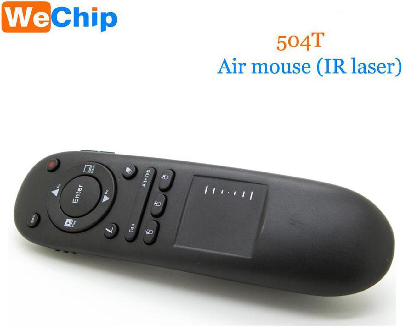 Wechip 504t 2.4G Wireless  Presenter Pointer air mouse RF Remote Control Laserfor Multifunctional PowerPoint with Touchpad Mouse