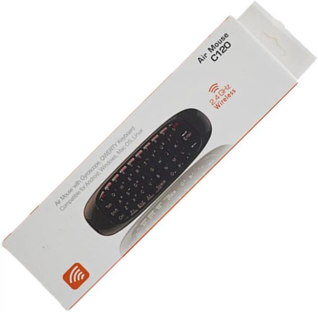 Alt view image 6 of 6 - Tikigogo C120  fly air mouse backlit with keyboard microphone voice search 2.4G mini Wireless Keyboard as remote controller