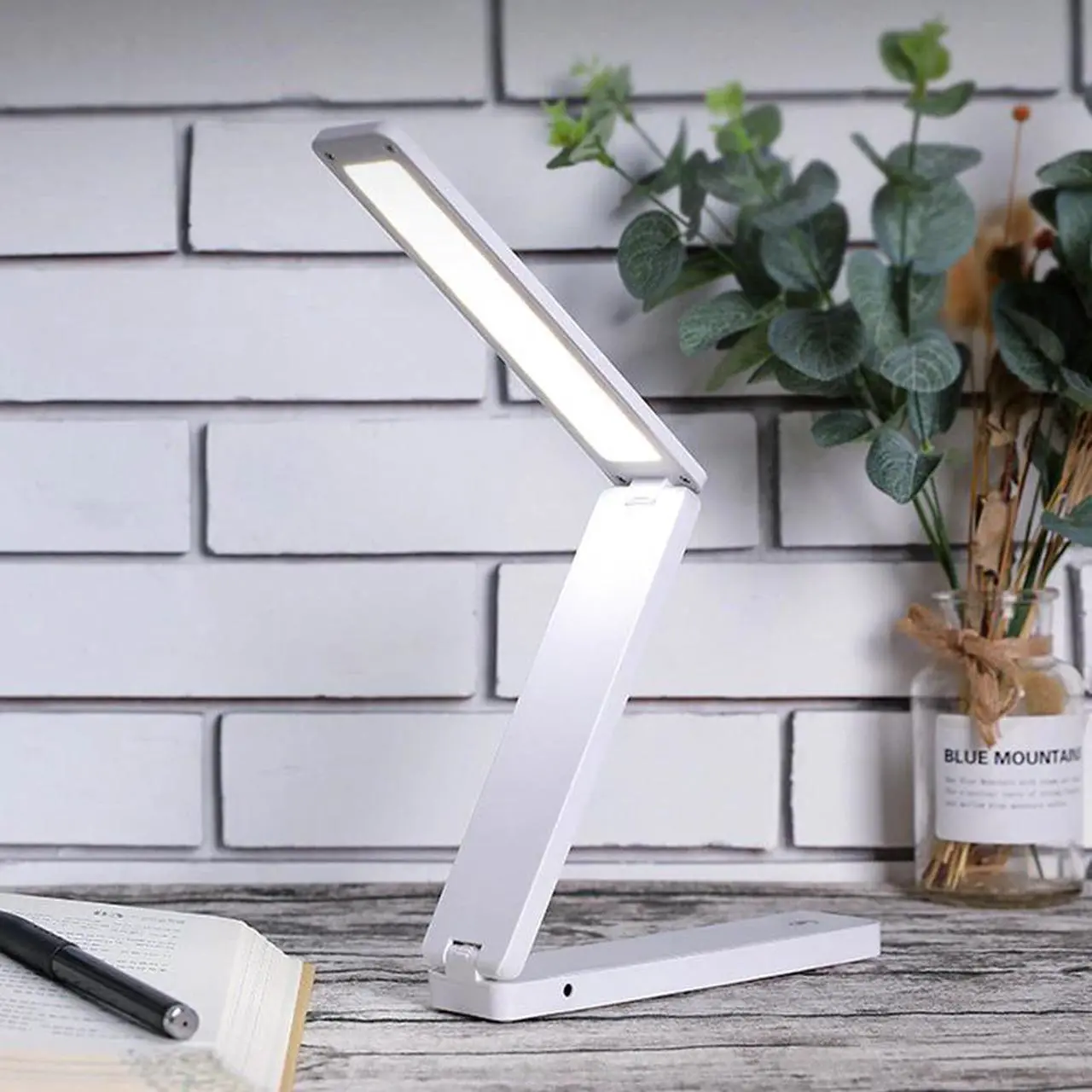Main image of LED Table Lamp Foldable Desk Lamp Touch Dimming Office Light USB Battery Dual Power Supply Eye Protection Portable Reading Lamp
