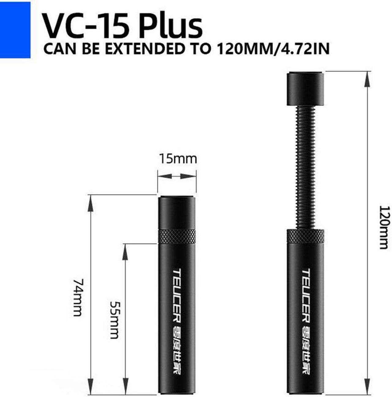 Alt view image 3 of 6 - VC-15 Mini/Plus Graphics Card GPU Brace Support Magnetic Telescopic Rotating Video Card Holder for Desktop PC Case Accessories