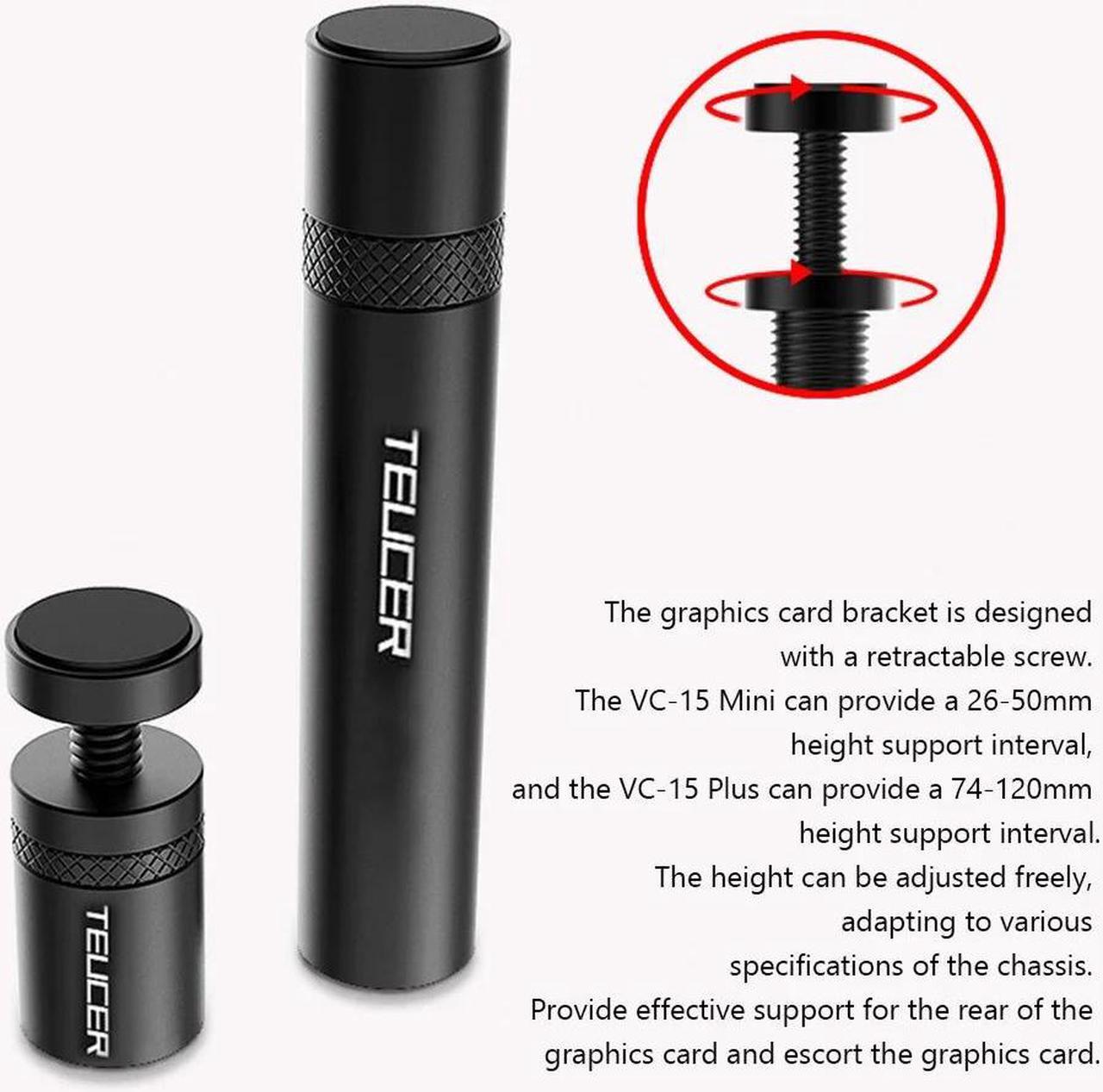 Alt view image 4 of 6 - VC-15 Mini/Plus Graphics Card GPU Brace Support Magnetic Telescopic Rotating Video Card Holder for Desktop PC Case Accessories