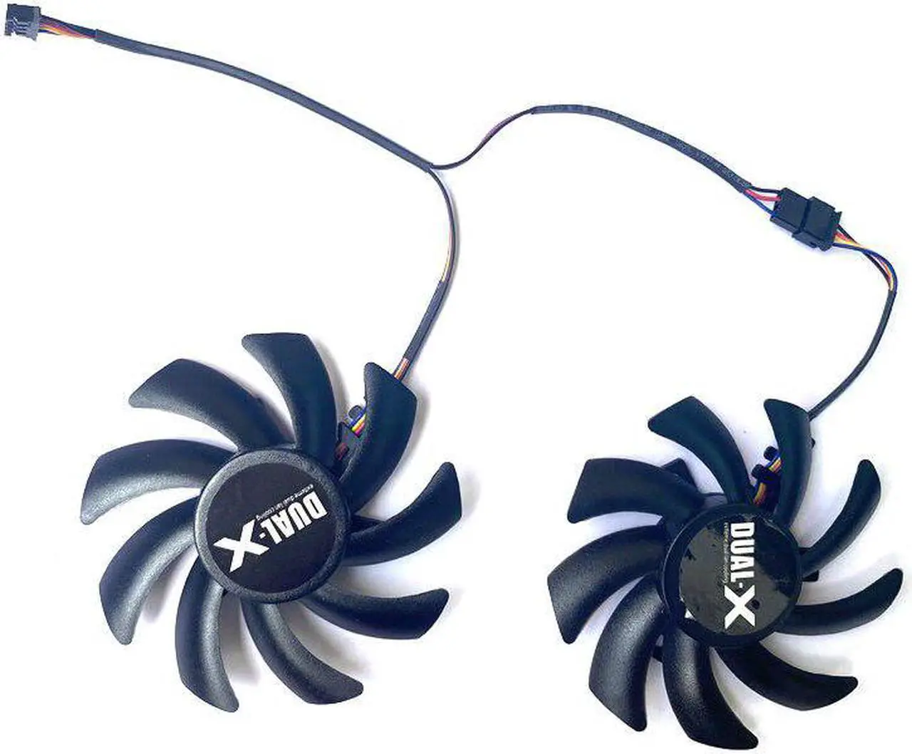 Alt view image 3 of 6 - 2PCS 85MM FDC10H12S9-C FD7010H12S 4PIN DIY RX 5500 XT 4PIN GPU Cooling Fan For Powercolor RX 5700 XT 5600XT RX590 580 GME Red
