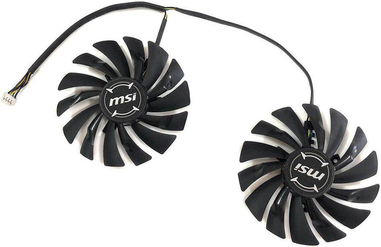 Alt view image 5 of 6 - PLD10010B12HH PLD10010S12HH GPU Fan For MSI RX480/580/470/570 GTX950/960/970/980/1060/1070/1080/1080Ti R9 290X/280X/270X Cooling