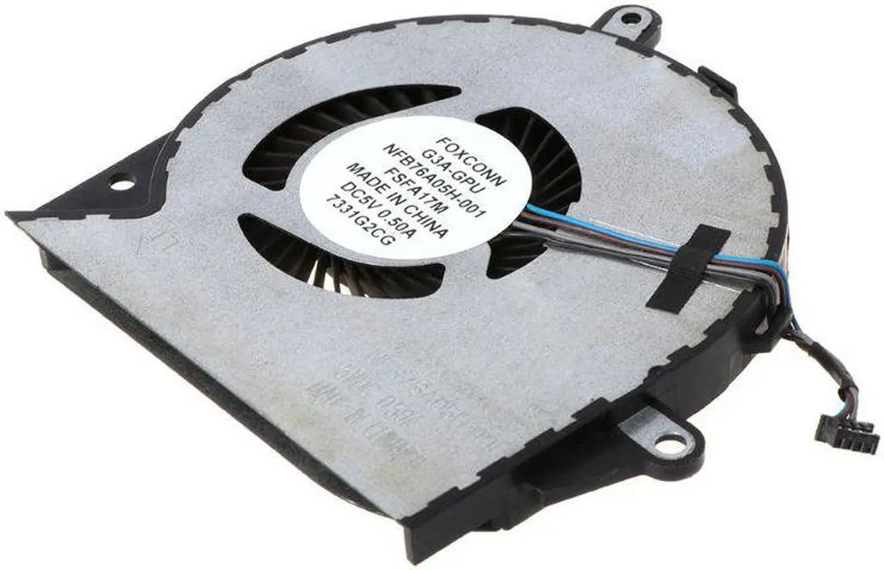 Alt view image 5 of 6 - Black Metal Replaced Laptop GPU CPU Cooling Fan for HP OMEN 15-CE 17-AN Cooler Fan