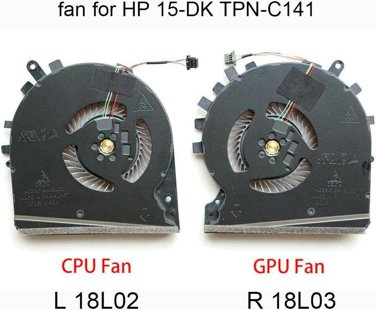 Laptop Cooling cpu Fans For HP Pavilion 15-DK TPN-C141 L57170 L56900 001 ND85C16 Gaming notebook GPU Graphics card Radiator fan