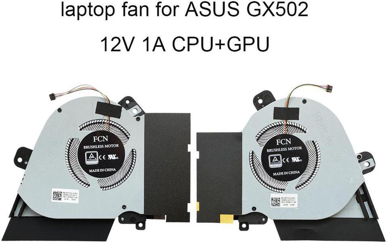 Computer Cooling Fans for ASUS ROG Zephyrus S GX502 LWS GX502GW GU502 GW 13NR01V0T14111 GPU CPU Cooler Radiator fan DC 12V 1A