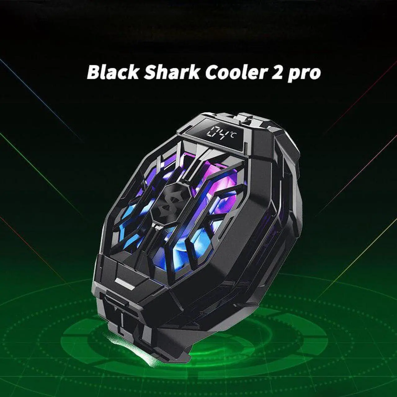 Alt view image 2 of 5 - Mobile Phone Cooler Original Black Shark Cooler 2 Pro Gaming Cooler FunCooler Pro  Smart FunCooler for IPhone Redmi K40 Pro