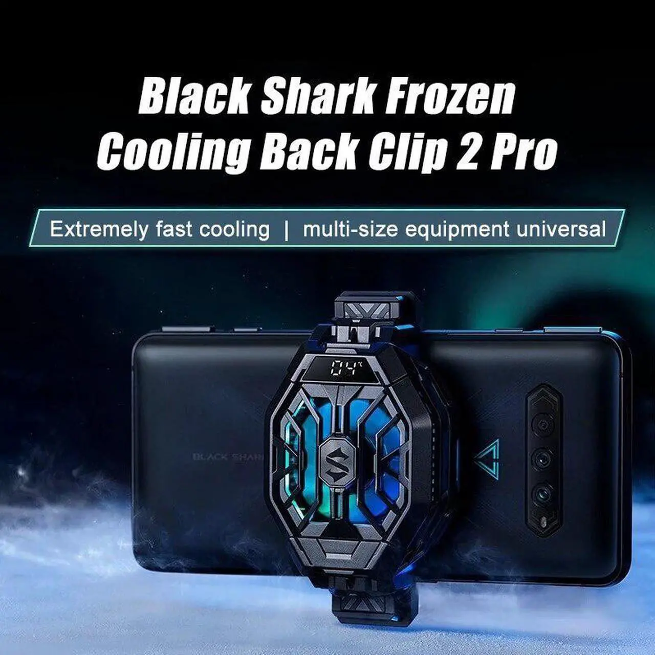 Main image of Mobile Phone Cooler Original Black Shark Cooler 2 Pro Gaming Cooler FunCooler Pro  Smart FunCooler for IPhone Redmi K40 Pro