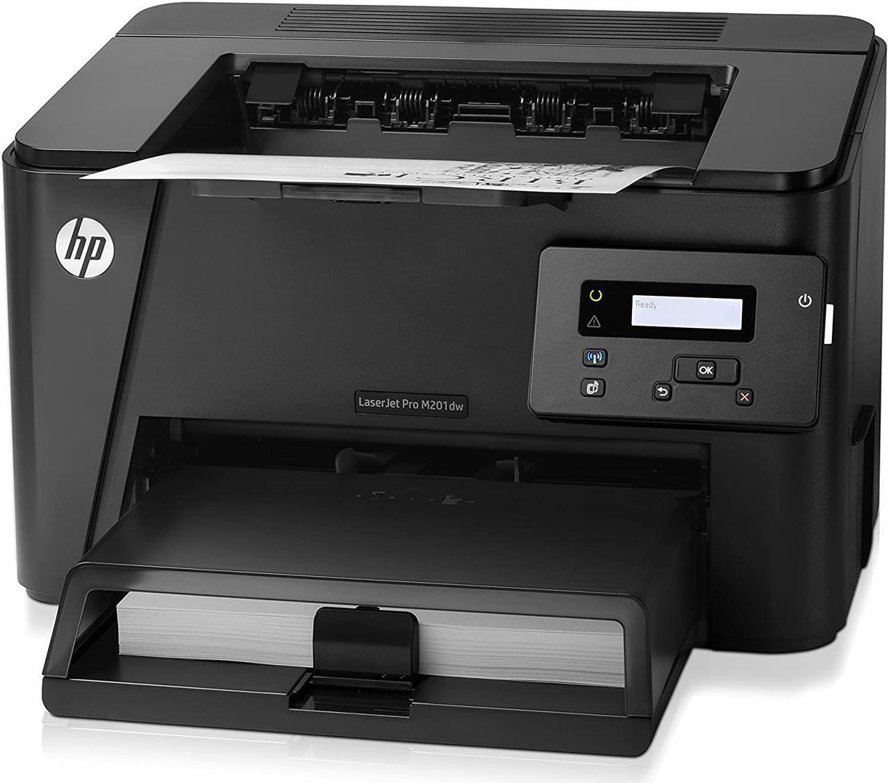 Alt view image 6 of 6 - HP LaserJet Pro M201dw Laser Printer - Monochrome - 1200 x 1200 dpi Print - Plain Paper Print - Desktop