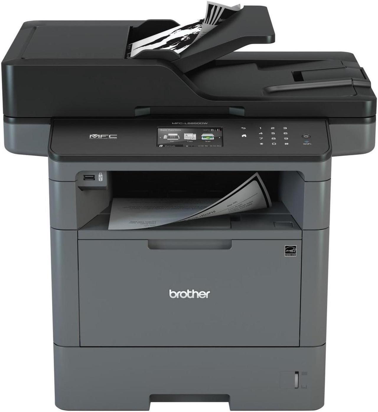 Alt view image 10 of 17 - Brother MFC-L5850DW Monochrome Laser All-In-One Printer, Copier, Scanner, Fax