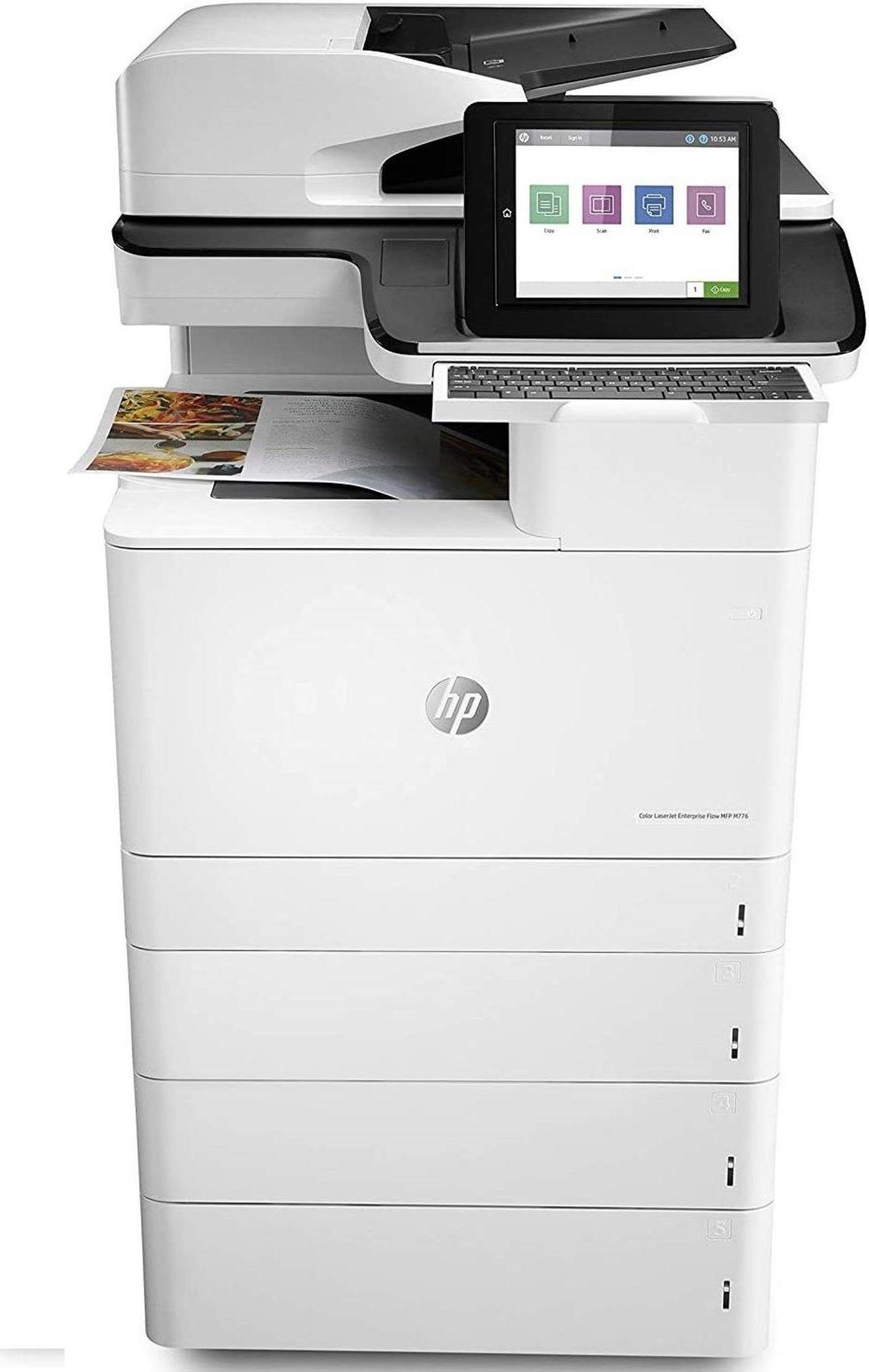 Alt view image 7 of 9 - HP Color LaserJet Enterprise Flow MFP M776z Laser Printer, Color Mobile Print,