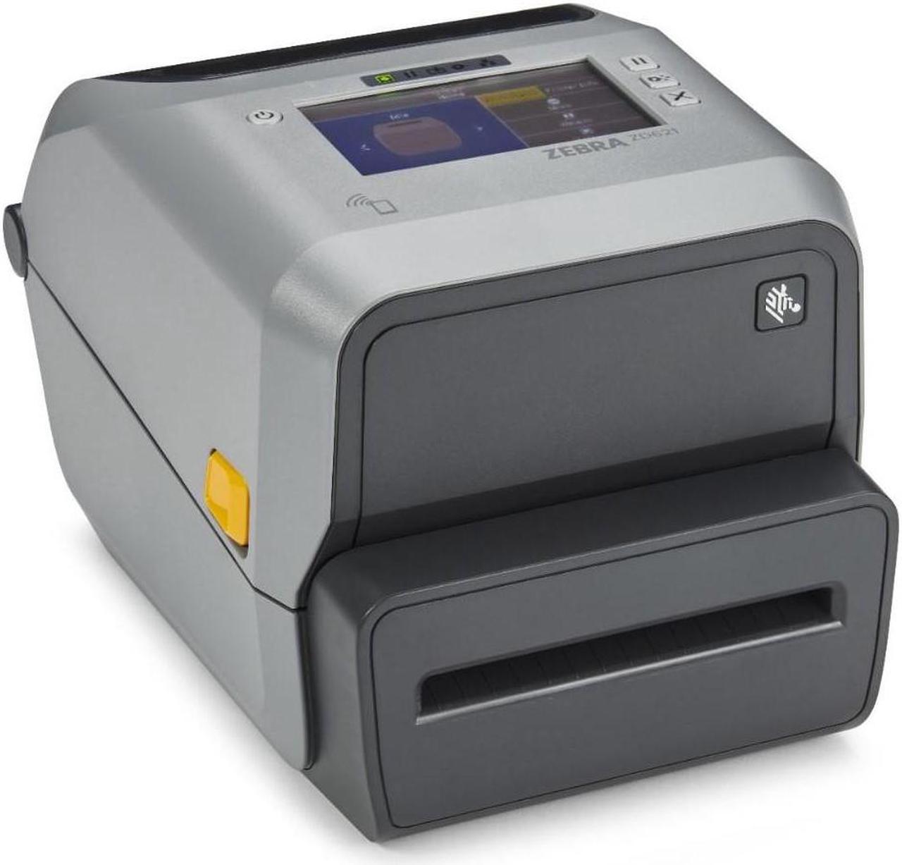 Zebra ZD621 Thermal Transfer Desktop Printer 300 dpi Print Width 4-inch USB Serial Ethernet 802.11ac ZD6A043-301L01EZ