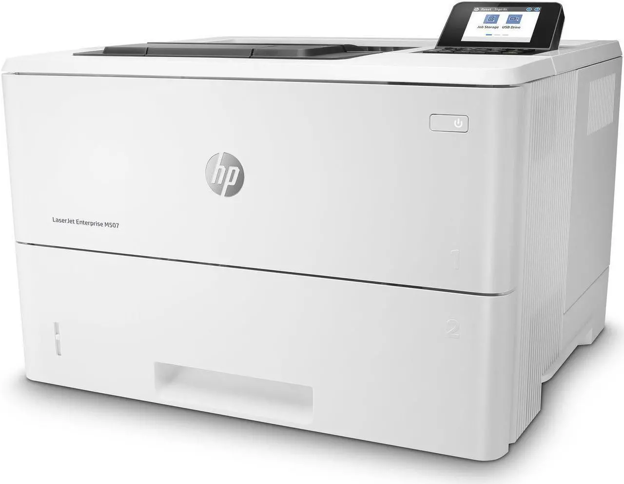 Alt view image 6 of 7 - HP LaserJet Enterprise M507dng Workgroup ISO (letter): Up to 45 ppm
Duplex (letter): Up to 36 ipm Monochrome Ethernet (RJ-45) / USB Laser Printer