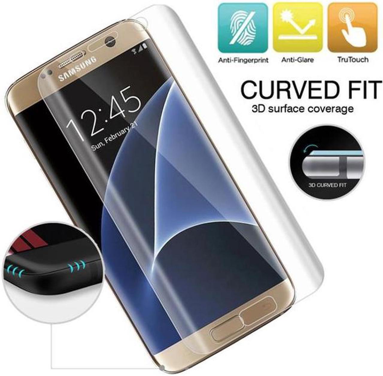 Main image of Samsung Galaxy S7 Edge Full Cover Anti-Glare Screen Protector Anti-FingerPrint Matte LCD Film Curved