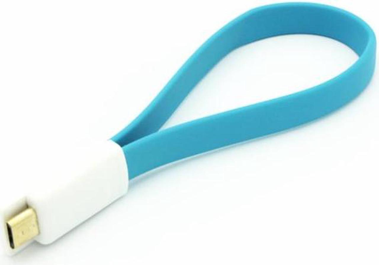 Main image of Blue Short Flat USB Cable Rapid Charger Sync Power Wire Data Cord Compatible With Huawei Mate SE