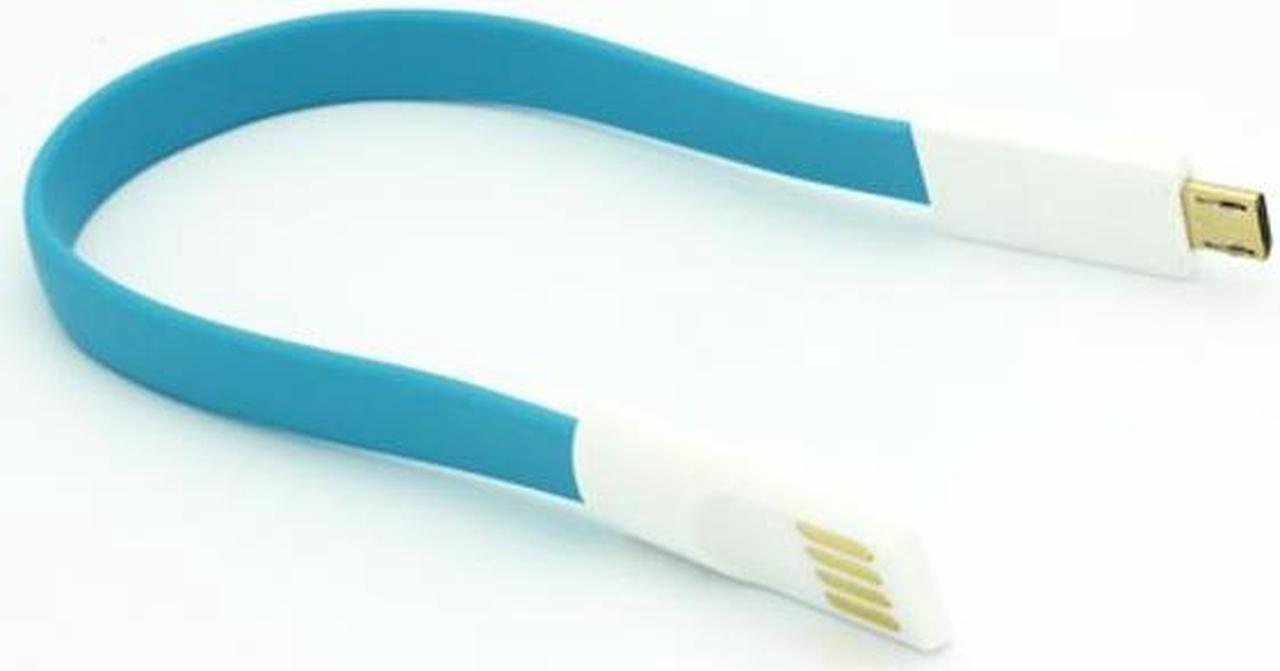 Alt view image 3 of 6 - Blue Short Flat USB Cable Rapid Charger Sync Power Wire Data Cord Compatible With Huawei Mate SE