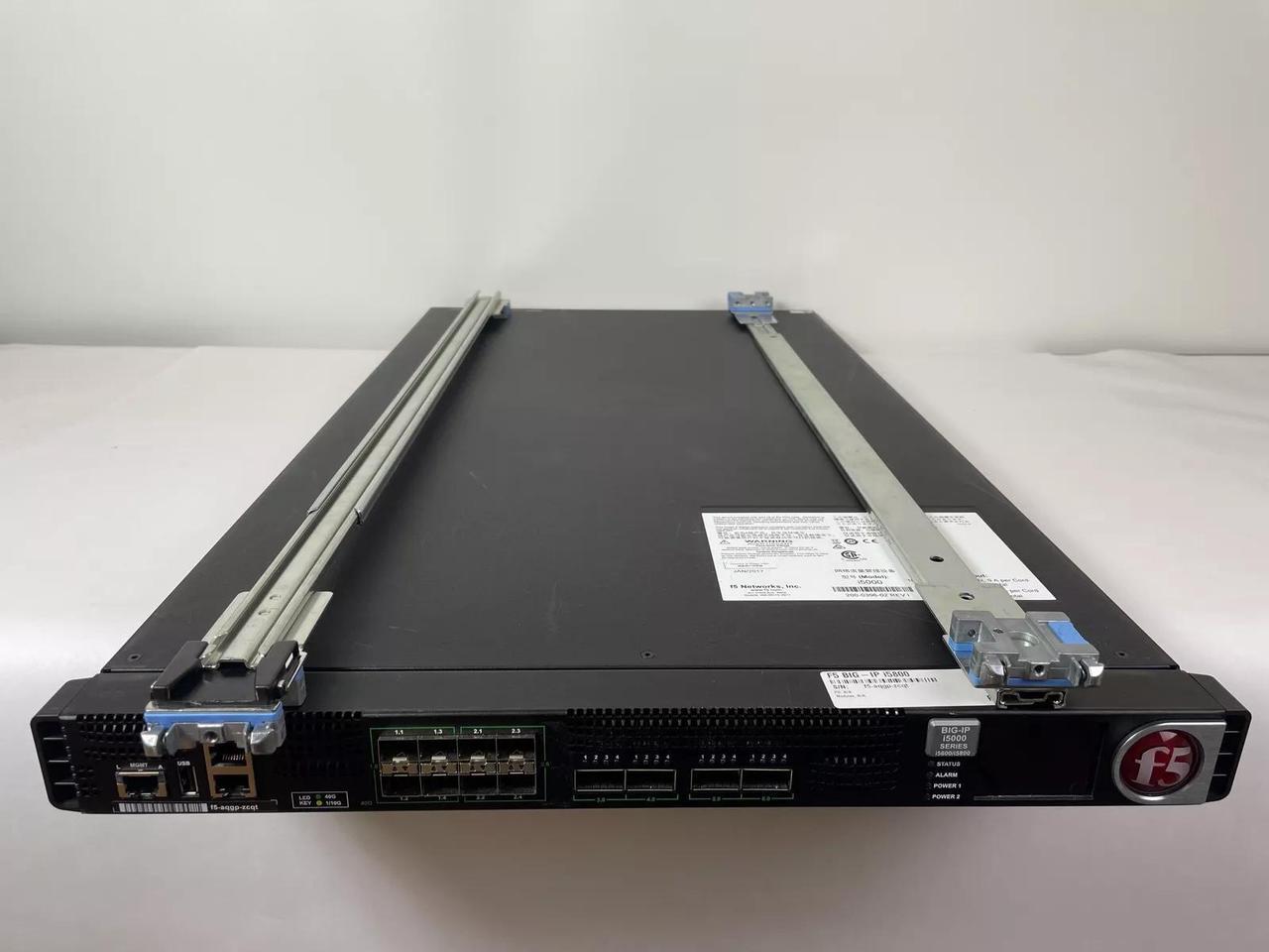 Main image of F5 NETWORKS F5-BIG-LTM-I5800 TRAFFIC MANAGER W/ SINGLE AC AND RAIL KIT