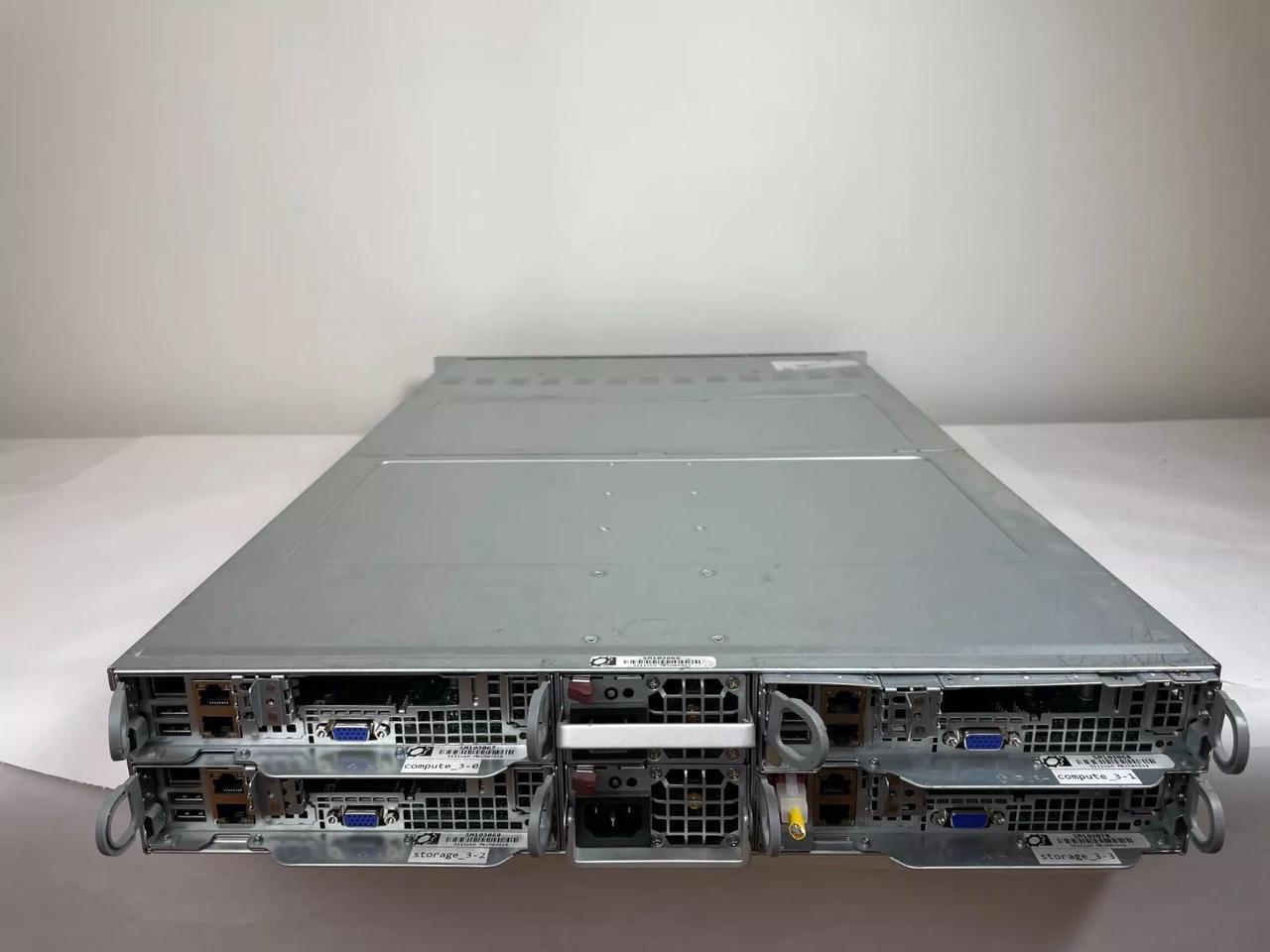 Alt view image 3 of 7 - SUPERMICRO CSE-217 SYS-2027PR-HC1R 4-NODE 24-BAY SERVER WITH DUAL AC NO CPU/RAM