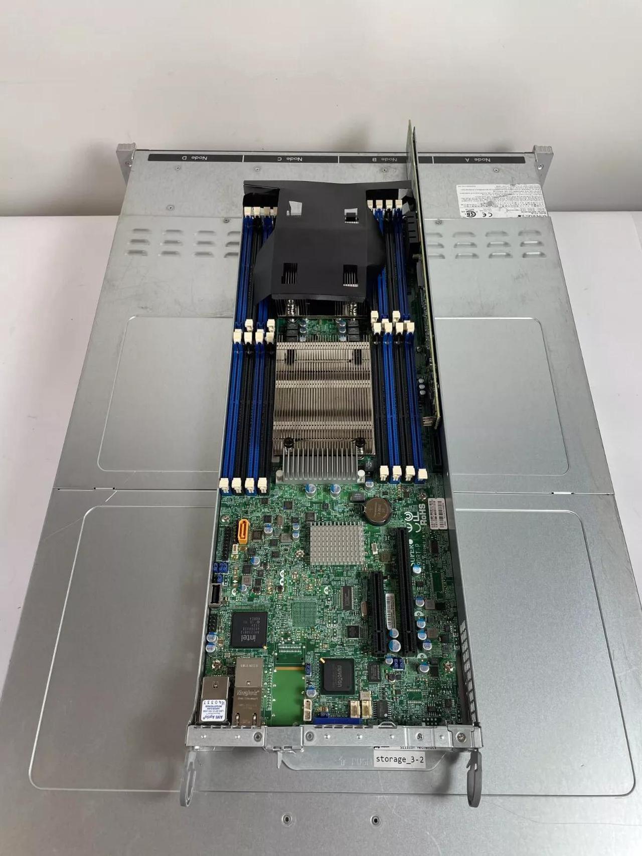 Alt view image 4 of 7 - SUPERMICRO CSE-217 SYS-2027PR-HC1R 4-NODE 24-BAY SERVER WITH DUAL AC NO CPU/RAM
