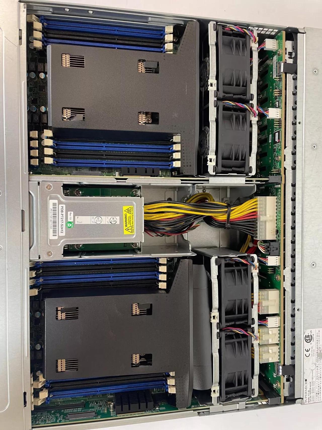 Alt view image 5 of 7 - SUPERMICRO CSE-217 SYS-2027PR-HC1R 4-NODE 24-BAY SERVER WITH DUAL AC NO CPU/RAM