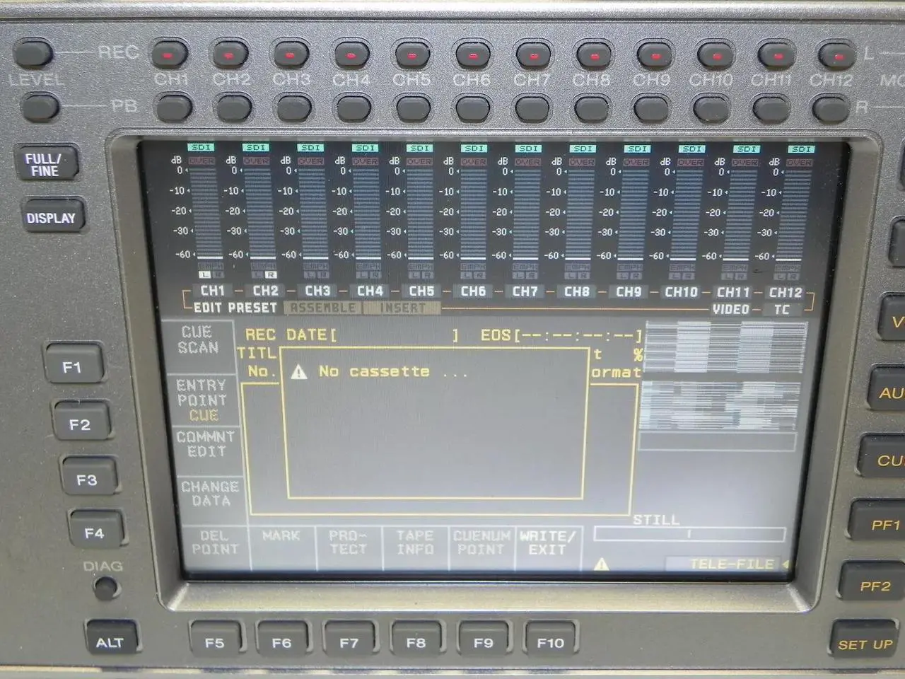 Alt view image 2 of 7 - Sony SRW-5500 HD CAM SR Digital Video Cassette Recorder 974hrs OPER 138 DRUM