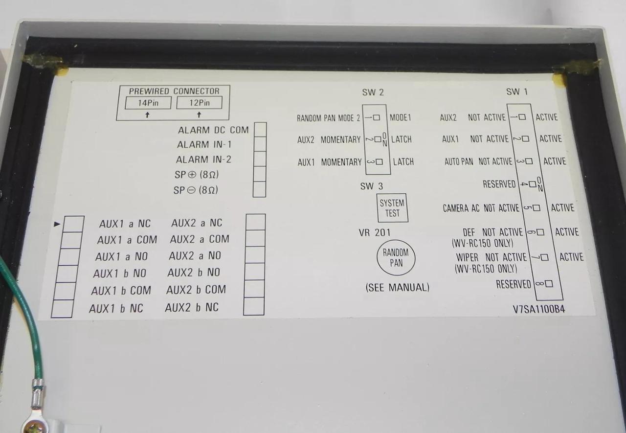 Alt view image 5 of 5 - Panasonic WV-RC150 Outdoor Receiver for WV-CU254/RC100/RC150/7135/7140 120VAC