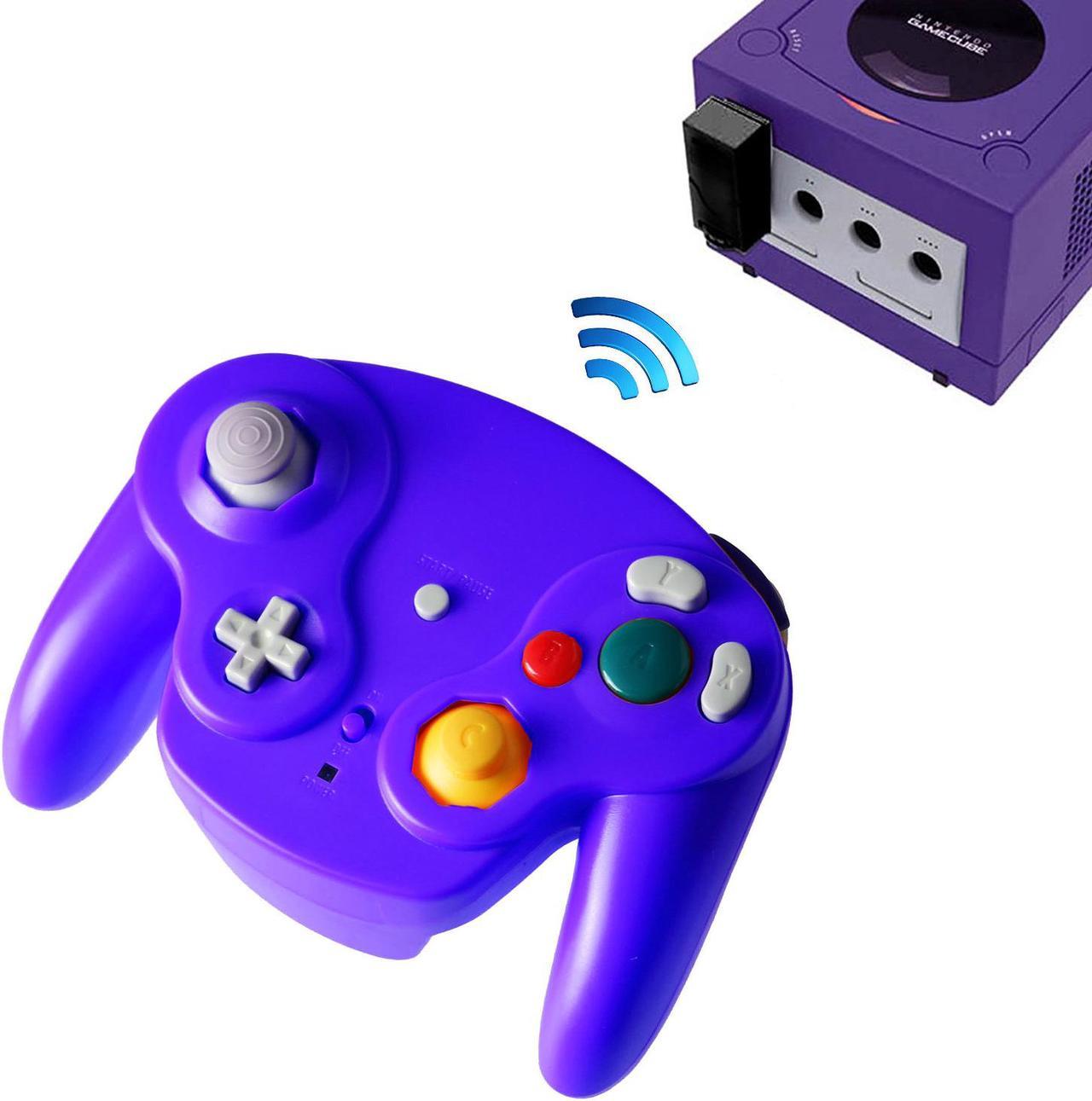 2.4G Wireless Controller JoyPad Gamepad for Gamecube NGC Violet