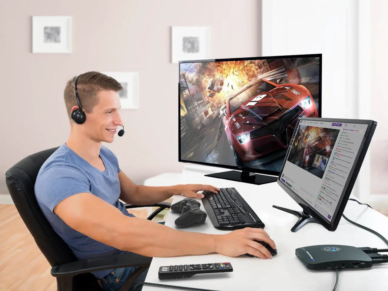 Alt view image 5 of 8 - ClonerAlliance Box Pro, Capture 1080p@60fps HDMI Videos/Games and Play Back Instantly with The Remote Control, Schedule Recording, HDMI/VGA/AV/YPbPr Input. No PC Required.