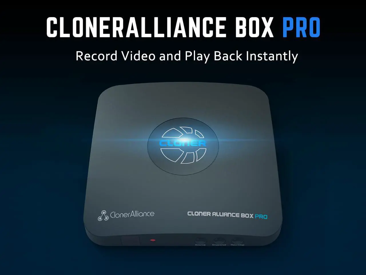 Alt view image 2 of 8 - ClonerAlliance Box Pro, Capture 1080p@60fps HDMI Videos/Games and Play Back Instantly with The Remote Control, Schedule Recording, HDMI/VGA/AV/YPbPr Input. No PC Required.