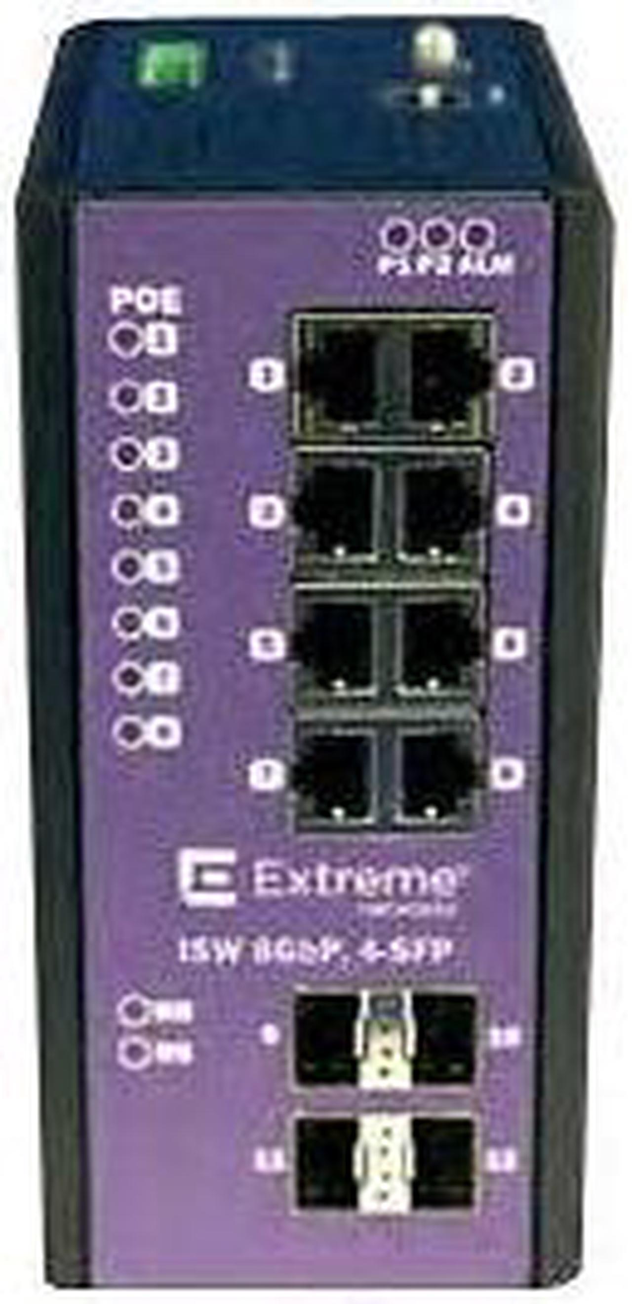 Extreme Networks ExtremeSwitching Industrial Ethernet Switches ISW 8GBP,4-S