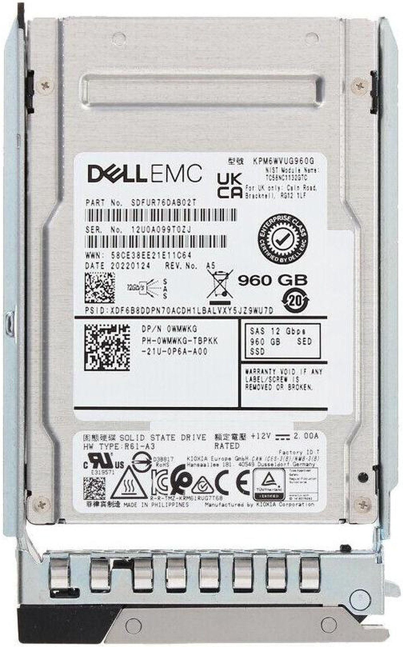 Dell 600GB 2 5 SAS 12GB 15K 128MB Server HDD Hard Drive in Caddy 4HGTJ Dell 600GB 2 5 SAS 12GB 15K 128MB Server HDD Hard Drive in Caddy 4HGTJ