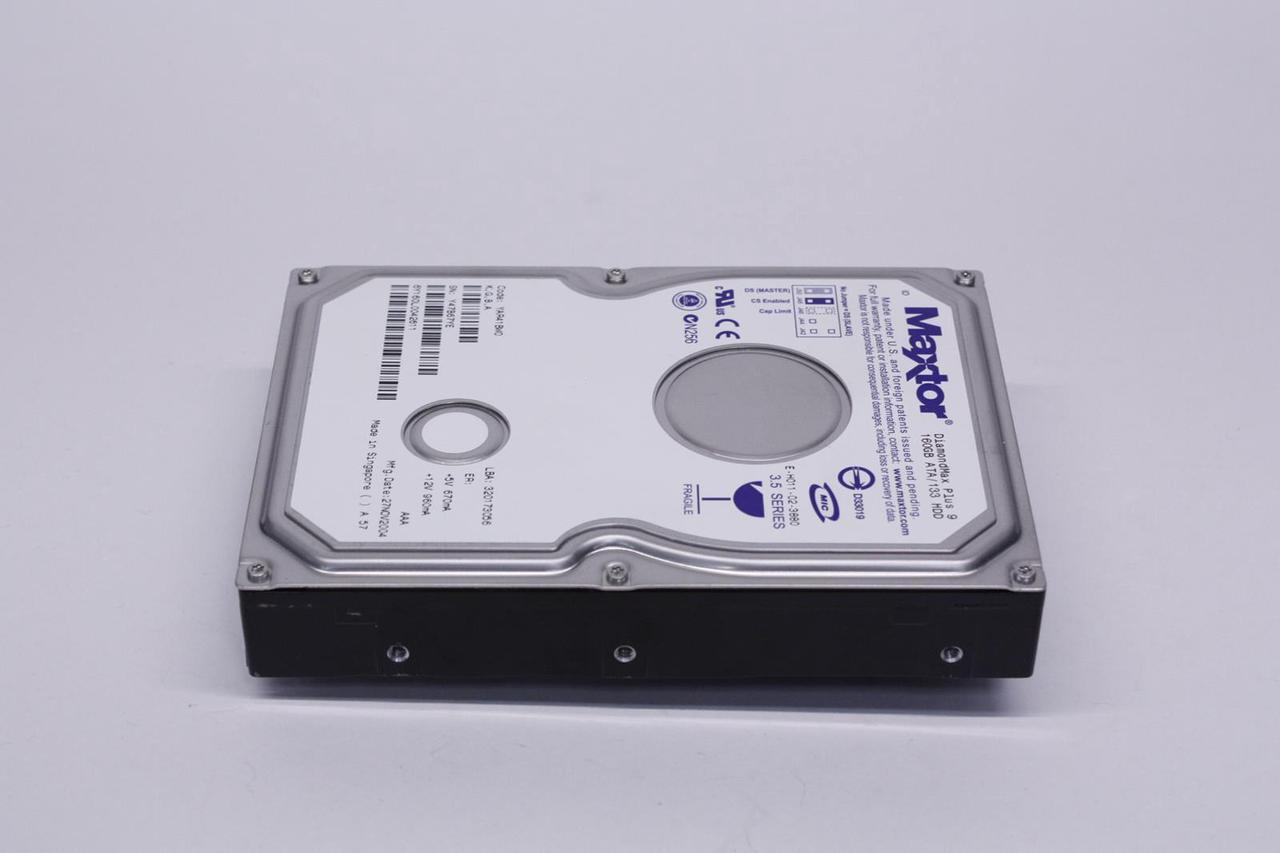 Alt view image 3 of 3 - Maxtor 6Y160L0 DiamondMax Plus 9 160 GB Hard Drive - 3.5" Internal - IDE (IDE Ultra ATA/133 (ATA-7))