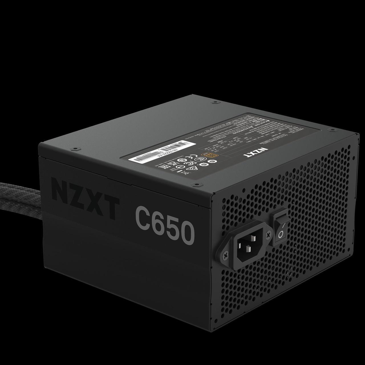 Alt view image 7 of 10 - NZXT C650 650 W ATX12V v2.4 / EPS12V v2.92 80 PLUS BRONZE Certified Semi-Modular Active PFC Power Supply