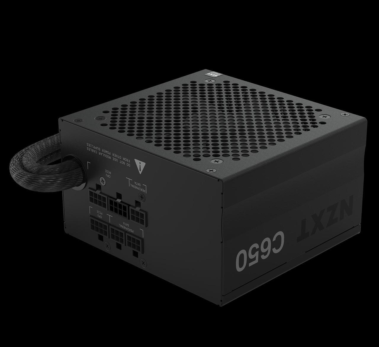 Alt view image 8 of 10 - NZXT C650 650 W ATX12V v2.4 / EPS12V v2.92 80 PLUS BRONZE Certified Semi-Modular Active PFC Power Supply